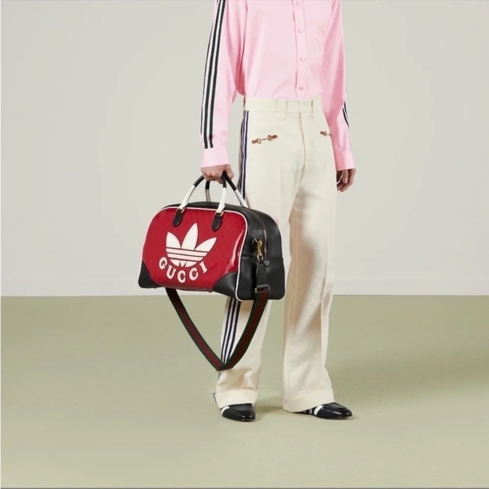 Unisex, Gucci, X Adidas, limited edition, large duffel bag made in Italy